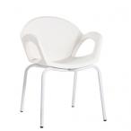 Designové plastové křesla PEPPER s hliníkovou konstrukcí