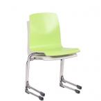 HPL skořepinové židle GREGOR možnost položení na stůl a stohování