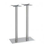 Kovové barové nohy RIANO DUO IX H nerez