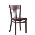 Dřevěné restaurační židle KAREN dřevěný sedák