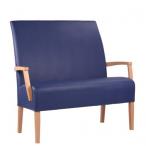 Dřevěná čalouněná lavice MARCUS DUO ALE