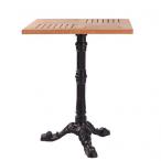 Kovové zahradní stoly LEON 3 TEAK H60-25