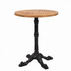 Kovové venkovní stoly LEON 4 TEAK D60-25