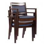 Židle čalouněná s područkou LEANDRO P AL ST