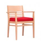 Dřevěná židle čalouněná LAURIN AL STK