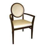 Dřevěná židle s opěradlem medailon ALESSIA XL