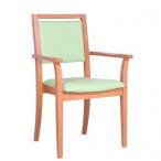 Křeslo pro seniory RENÉ H s možností stohování, odnímatelný sedák