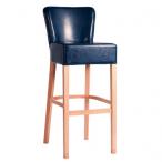 Čalouněná dřevěná barová židle TANJA BAR