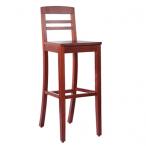 Čalouněná dřevěná barová židle BIANCA BAR