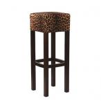 Dřevěná barová židle FABIO SAFARI