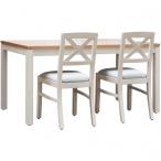 Dřevěné stoly BERTO-BCMT 128 až 168 masivní bukové dřevo