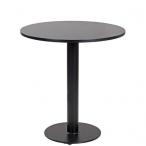 Kulaté stoly pro bistra ROMA40 D60-70/18 mm černá barva