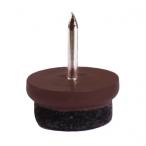 Podlahový kluzák hnědý filc set 4 ks