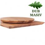 Dubové stolové desky 40 mm se zkosenou hranou 
