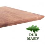 Desky ke stolu masivní dub 27 mm se zkosenou hranou