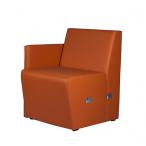 Restaurační lavice MILANO L levé ukončení s opěrkou