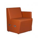 Restaurační lavice MILANO R pravé ukončení s opěrkou