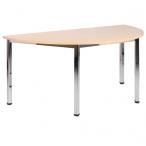 Kovové kancelářské půlkulaté stoly NOVARO 168HR