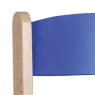 pastelová modrá opěradlo