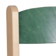 pastelová zelená opěradlo