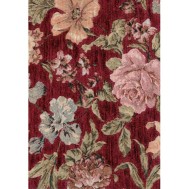 Látka s květy FLR 1 vínová +0 Kč