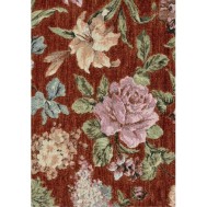 Látka s květy FLR 7 hnědá +0 Kč