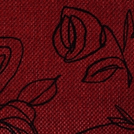 Látky s květy růží RIM22 červená marsala