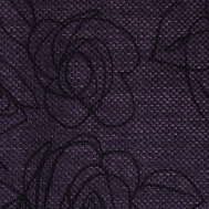 Látky s květy růží RIM17 švestková