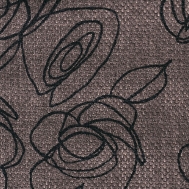 Látky s květy růží RIM11 cinová