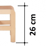 výška sedáku 26 cm
