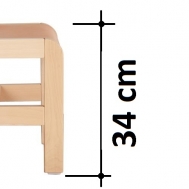výška sedáku 34 cm