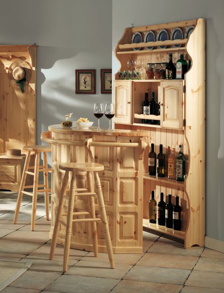 Borovicové barové židle TIM Borovicové židle TIM