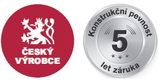 Vyrobeno v české republice se zárukou 5 let. Záruka min 5 let na konstruční pevnost