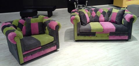 Barevné řešení Chesterfield Look.