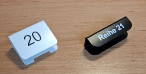 Číslování žsedadel nebo řady židlí Číslování žsedadel nebo řady židlí