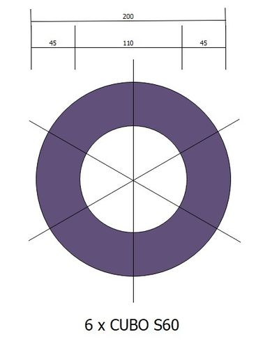Kruhové čalouněné taburety