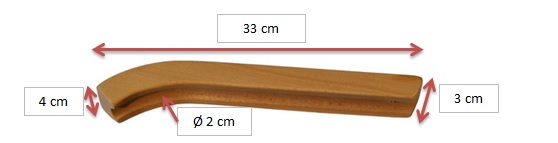 Dřevěné područky pro židle s výpletem