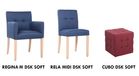 Čalouněné kostky a křesla DSK Čalouněné kostky a křesla.
