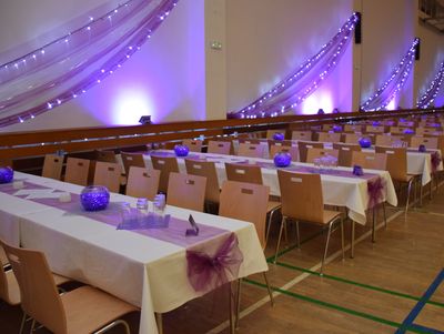 Vybavení sálu v Horním Benešově