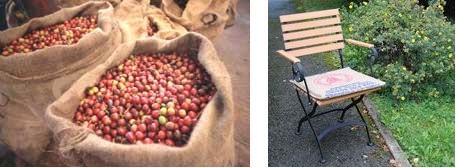 Sedací podušky JUTA. Jutová sedací poduška.