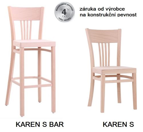 Dřevěné židle do restaurace