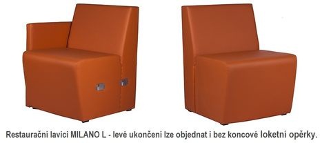 Sedac&iacute; restauračn&iacute; lavice MILANO
