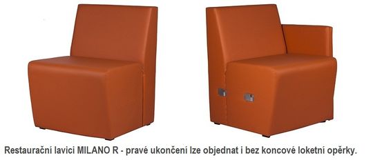 Sedac&iacute; restauračn&iacute; lavice MILANO