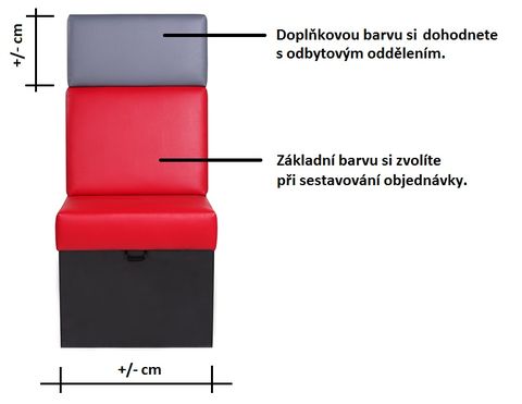 Modulární restaurační lavice TRENTO BC