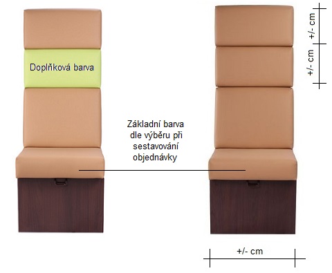 Modulární lavice TRENTO 130