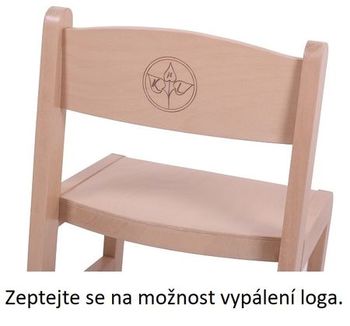Možnost loga na dětských židlích Dětské židle s logem