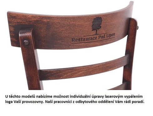 Logo laser vypálení znaku provozovny.