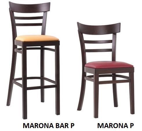 Dřevěné židle do restaurace