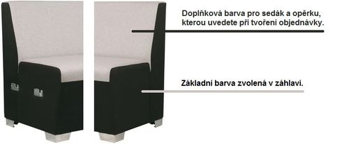 Sedací restaurační lavice MILANO 1 CR