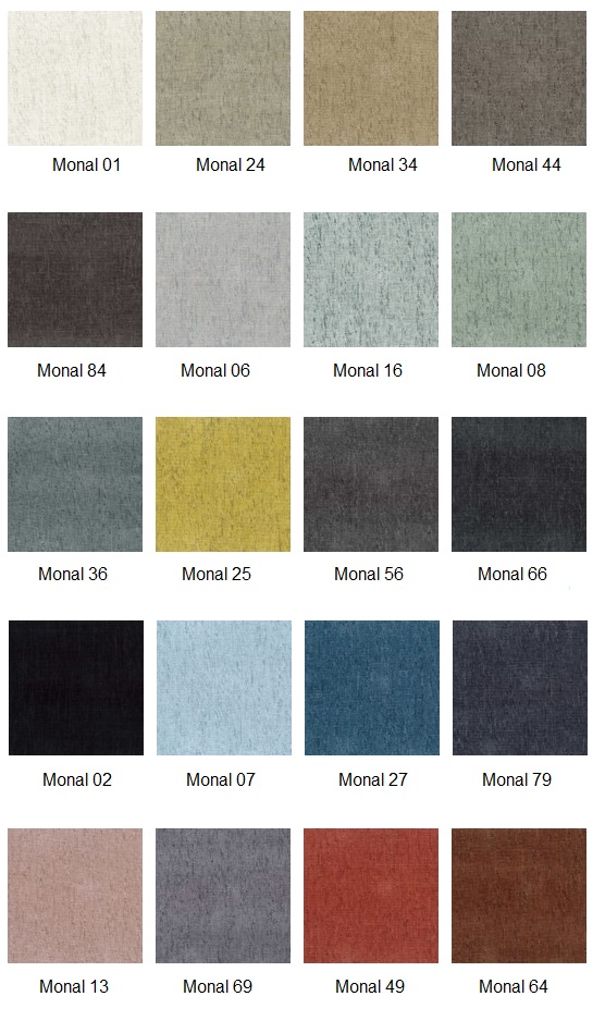 Další barvy potahových látek Další barvy potahové látky